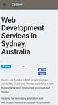Mobile Screenshot of codem.com.au