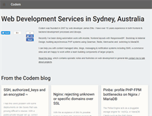 Tablet Screenshot of codem.com.au